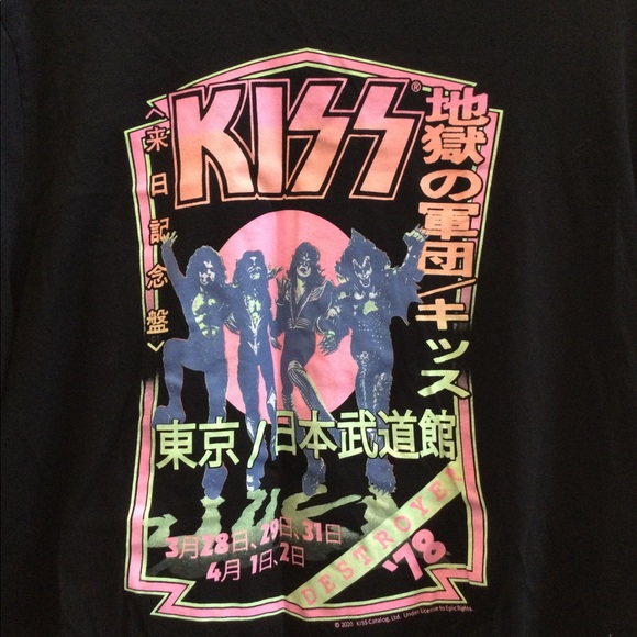 KISS tour reprint shirt, women’s L - Picture 2 of 4